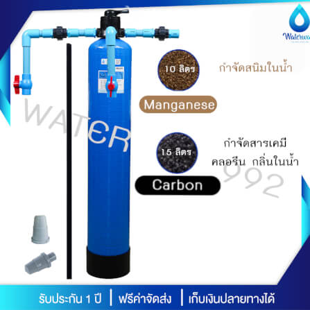 เครื่องกรองน้ำใช้ UNI PURE ขนาด 8 นิ้ว สูง 44 นิ้ว พร้อมหัววาล์วแบบคันโยก สีน้ำเงิน รุ่น T8X44B-COMGN_4